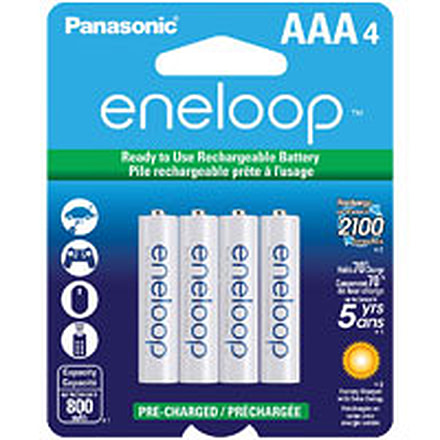 Eneloop AAA - 4 Pack 2nd Generation, White, BK-4MCCA4BA
