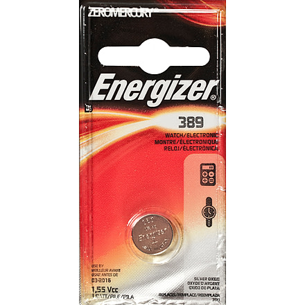 Energizer 1.5 Volt Silver Oxide Zero Mercury Button Cell Battery 389BPZ