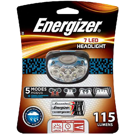 Energizer 7-LED 45 Lumens Headlight with 4 Light modes, Blue 115 Lumens HD7L33AE