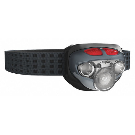 Energizer Vision Hd+ Focus Headlamp, Grey/Red, Grey/Red, ENR-25231