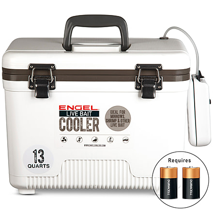 Engel Coolers Original 13 Quart Live Bait Drybox/Cooler, ENGLBC13-N