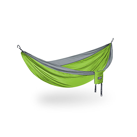 ENO DoubleNest Hammock, Chartreuse/Grey, DN-007
