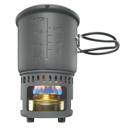 Esbit Alcohol Stove and Cookset with Heat Exchanger