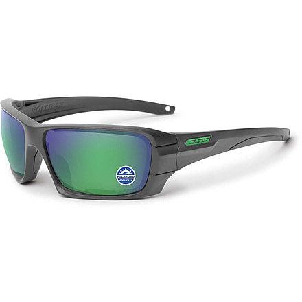 ESS Craftsman Rollbar Sunglasses, Carbon Gray Frame, Mirrored Brass Lens, Medium/Large, EE9018-19