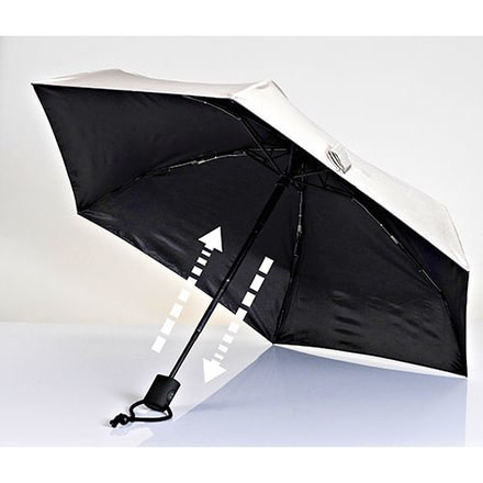 EuroSCHIRM Dainty Automatic Umbrella, Silver UV 50+, Silver UV Protection 50+, 2 Year MFG Warranty, ESC-06793