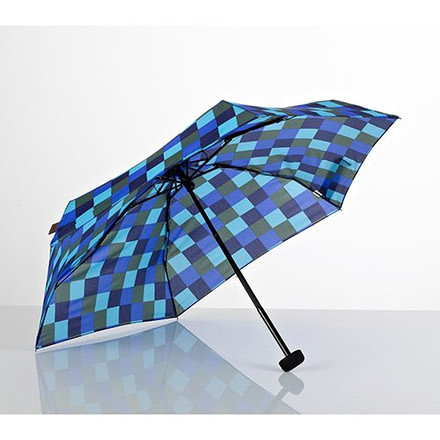 EuroSCHIRM Dainty Umbrella, Blue Squares, Blue Squares, 2 Year MFG Warranty, ESC-06571