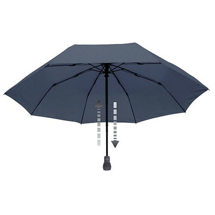 EuroSCHIRM Light Trek Automatic Umbrella, Navy, Navy, 2 Year MFG Warranty, ESC-04645