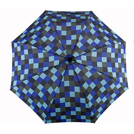 EuroSCHIRM Telescope Handsfree Umbrella, Blue Squares, Blue Squares, 2 Year MFG Warranty, ESC-06472