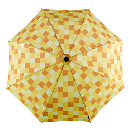 EuroSCHIRM Telescope Handsfree Umbrella, Yellow Squares, Yellow, 2 Year MFG Warranty, ESC-06489