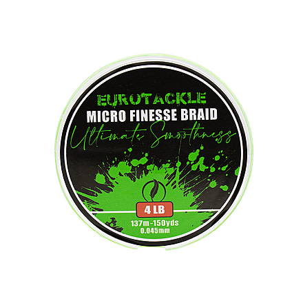 Eurotackle Micro Finesse Ultimate Smoothness Braid 4Lbs - 165Yds, 301101