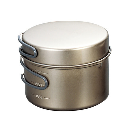 Evernew Titanium Non-Stick DX3 Pot Set-1.3L