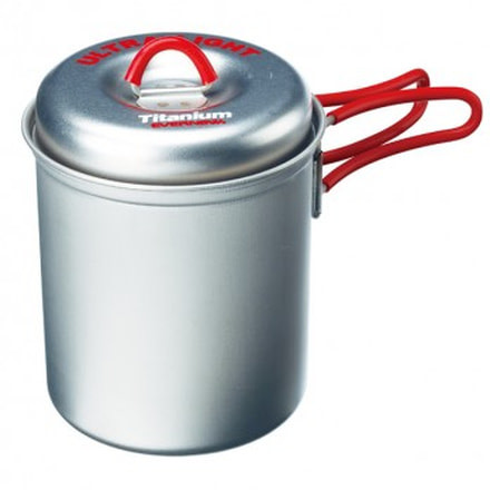 Titanium UltraLight Deep Pot Red-0.6L