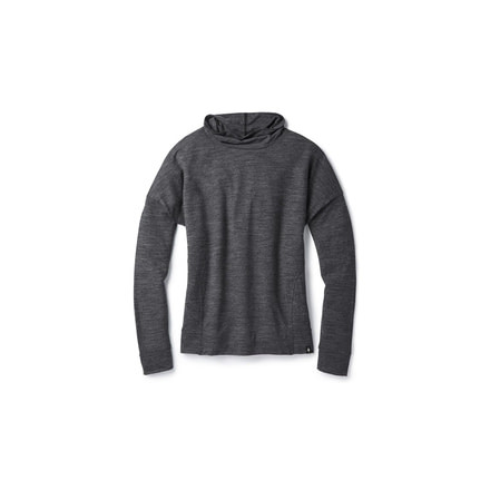 Smartwool Everyday Exploration Drop Shoulder Long Sleeve-Women's, Charcoal, Medium, SW000306003-M