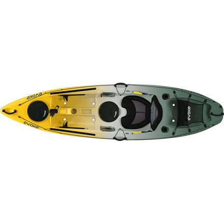 Evoke Paddle Sports Navigator 100 Fishing Kayak-Storm