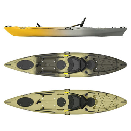 Evoke Paddle Sports Navigator 120 Fishing Kayak