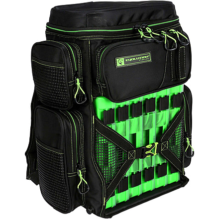 Evolution Outdoor 3600 Drift Tackle Backpack, Green, 34013-EV