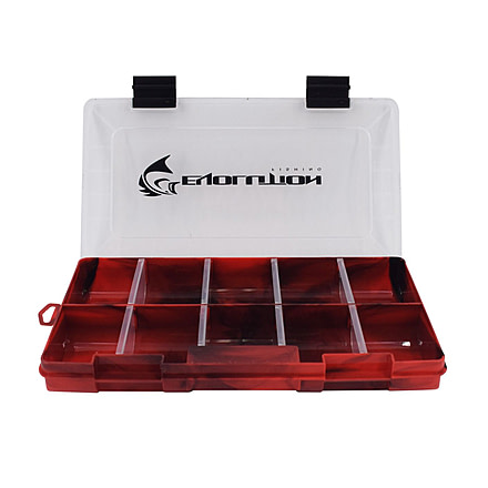 Evolution Outdoor Drift Series 3500 Colored Tackle Tray, Red/Black, 3500, 35018-EV