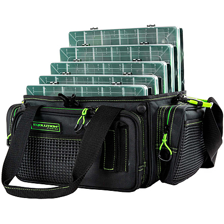 Evolution Outdoor Horizontal 3700 Drift Series Tackle Bags, Green/Black, H37007-EV