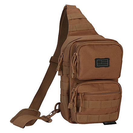 Evolution Outdoor Shoulder Sling Pack, Tactical Bag, Polyester, Padded Shoulder Strap, Adjustable, MOLLE Webbing
