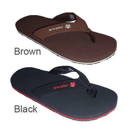 Evolv Buck Flip FLop - Brown 10.5