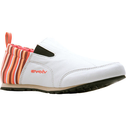 Evolv Cruzer Slip-On Approach Shoe - Women's-Birch Stripe-Medium-7.5