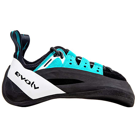 Evolv Geshido Lace Climbing Shoes - Men's, Black/Teal/White, 8.5, EVL0424-955-8.5