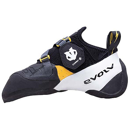Evolv Shaman Pro Climbing Shoes - Unisex, Black/White, 8, EVL62301-1000-8