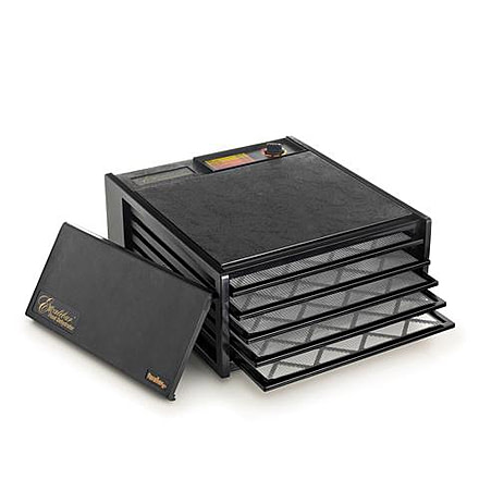 Excalibur Model 3500B 5-Tray Dehydrator, 8 Sq/Ft. Drying Space, Black, 3500B, Black, 5 Tray, 3500B