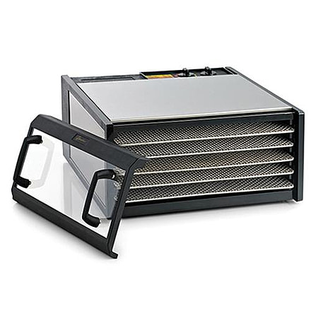 Excalibur Model D500CDSHD 5-Tray Dehydrator, 8 Sq/Ft. Drying Space, Stainless Steel, D500CDSHD