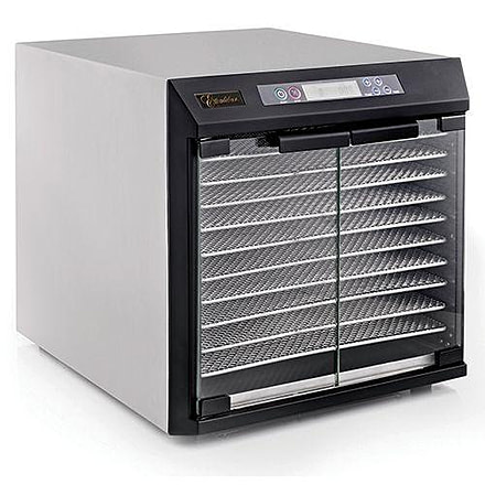 Excalibur Model EXC10EL 10-Tray Dehydrator, 16 Sq/Ft. Drying Space, Stainless Steel, EXC10EL