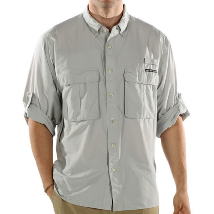 ExOfficio Air Strip Lite Long Sleeve Clearance - Men's - Men's-Oyster-Medium
