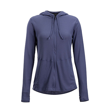 ExOfficio BugsAway Lumen Full Zip Hoody - Women's, Blue Heron, S, 21113285-5016-S