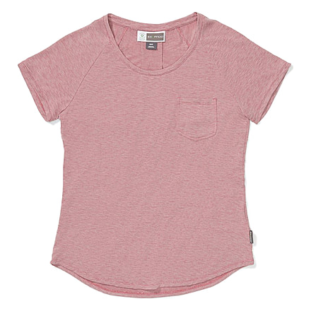 ExOfficio Demo, BA Caddis Short Sleeve Shirt - Womens, Vineyard Heather, Medium, 2111-3370-VNRDHTHR-M-DM