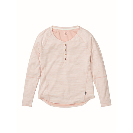 ExOfficio Demo, BA Novais Henley Long Sleeve Shirt - Women's, Ballet Heather, Medium, 2111-3369-BalletHTHR-M-DM