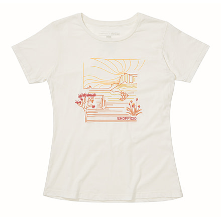 ExOfficio Demo, Escape Tee Short Sleeve Shirt - Women's, Vellum Heather, Medium, 2012-3363-VLMHTHR-M-DM