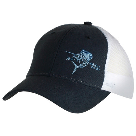ExOfficio Embroidered Trucker Hat-Navy Sailfish-One Size