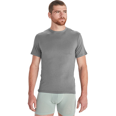 ExOfficio Everyday Crew Tee - Mens, Grey Heather, Small, E14107-9310-S