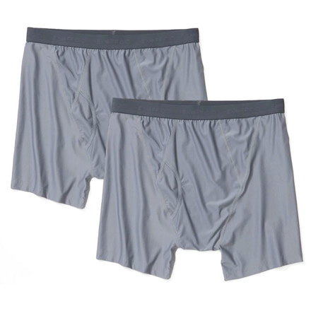 ExOfficio Give-N-Go 2.0 Boxer Brief 2Pk - Mens, Steel Onyx, Large, 1241-6695-9352-L