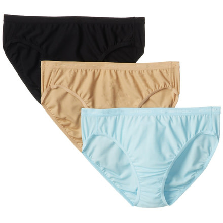 ExOfficio Give-N-Go Bikini 3 Pack - Women's -Atmosphere/Black/Nude-X-Large