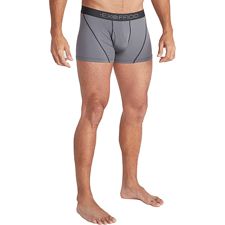 ExOfficio Give-N-Go Sport 2.0 Boxer Brief - Mens, 3 in, Steel Onyx/Black, 2XL, 12416717-9182-2XL