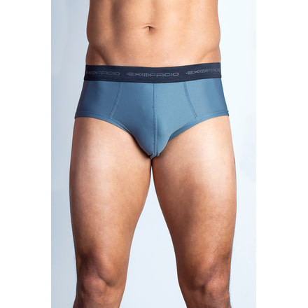 Give-N-Go Sport Low Rise Flyless Brief - Mens-Charcoal-Large