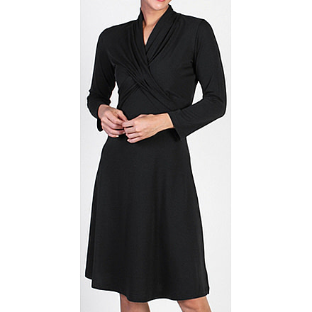 ExOfficio Go-To Crossover Dress - Women's-Black-Small