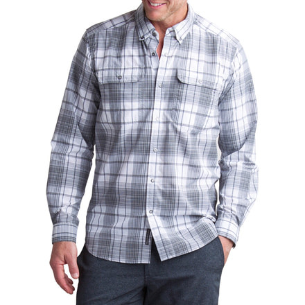 ExOfficio Minimo Plaid Long Sleeve Shirt - Men's -Cement-XX-Large