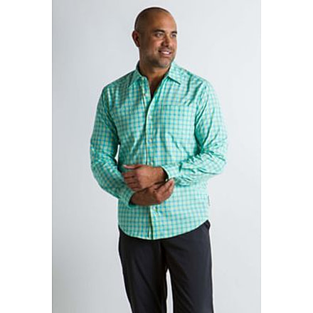 ExOfficio Salida Check Long Sleeve Shirt Men's, Arcadian, S 10013142-6200_S