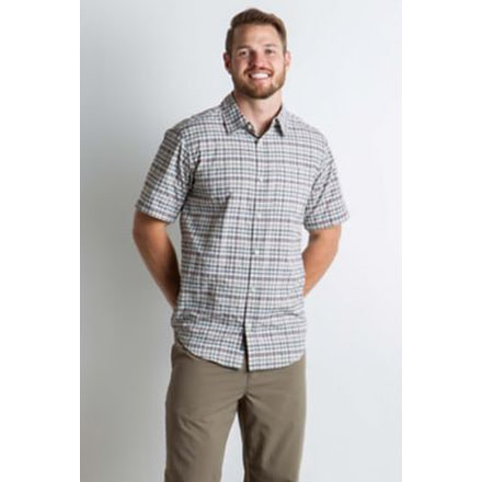 ExOfficio Sol Cool Chill Plaid Short Sleeve Shirt Men's, Corsair, S 10023158-5635_S