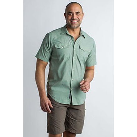 ExOfficio Syros Short Sleeve Shirt Men's, Dusty Sage, S 10023081-6800_S