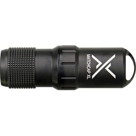 Exotac MATCHCAP XL Survival Match Case with Strikers, Black ET1200BLK