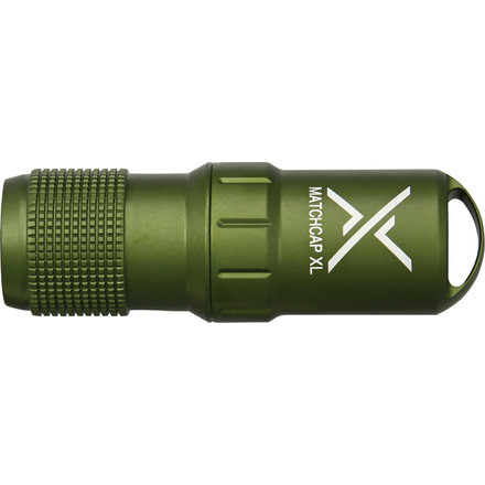 Exotac MATCHCAP XL Survival Match Case with Strikers, Olive Drab ET1200OD