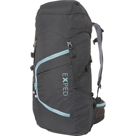 Exped Traverse 40 L Pack-Black/Sky Blue-M/L