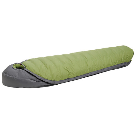 Exped Waterbloc 1400 Sleeping Bag-Moss Green-Regular-Right